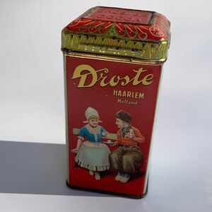 Vintage Droste Dutch Process Cocoa collectible advertising tin